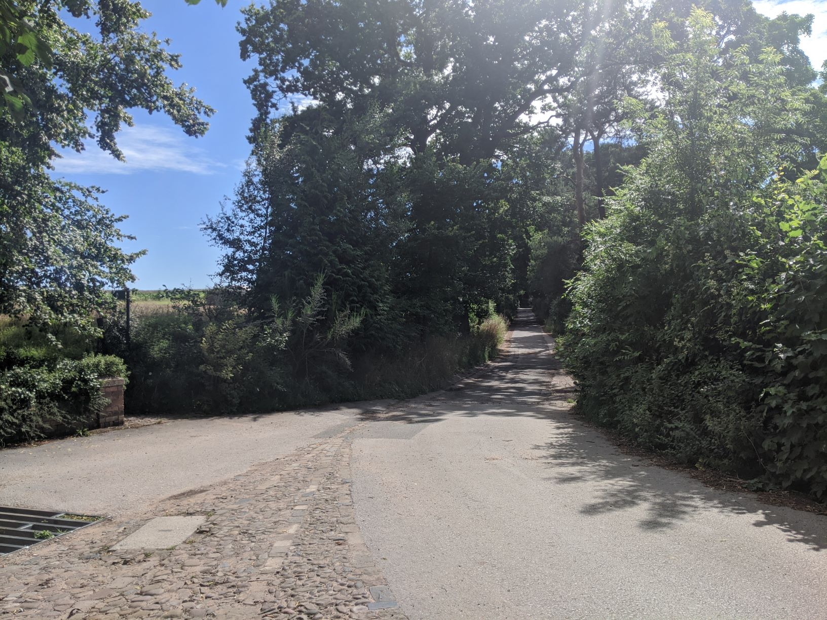 Hall Lane dry again, 30th July